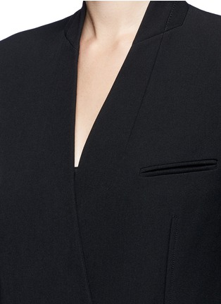 Detail View - Click To Enlarge - HELMUT LANG - Double breasted technical suiting blazer