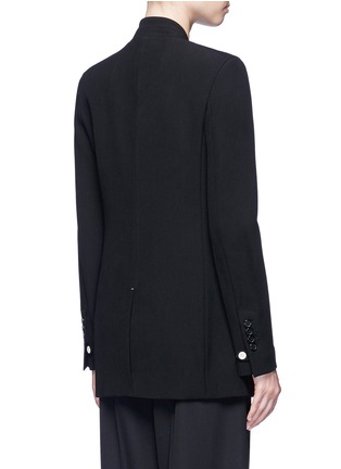 Back View - Click To Enlarge - HELMUT LANG - Double breasted technical suiting blazer