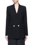Main View - Click To Enlarge - HELMUT LANG - Double breasted technical suiting blazer