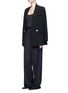 Figure View - Click To Enlarge - HELMUT LANG - Double breasted technical suiting blazer