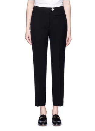 Main View - Click To Enlarge - HELMUT LANG - Cropped technical suiting pants