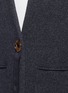 Detail View - Click To Enlarge - HELMUT LANG - Button ribbon wool-cashmere cardigan