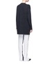 Back View - Click To Enlarge - HELMUT LANG - Button ribbon wool-cashmere cardigan