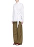 Front View - Click To Enlarge - HELMUT LANG - Tie side cotton poplin shirt