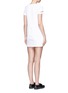 Back View - Click To Enlarge - HELMUT LANG - Cutout sleeve neoprene dress