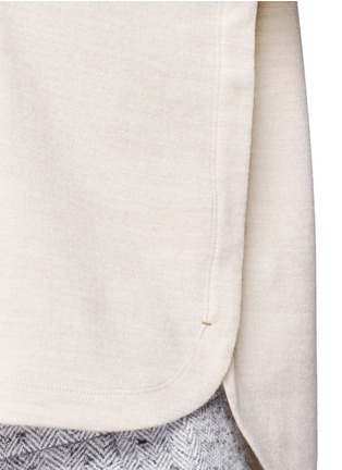 Detail View - Click To Enlarge - HELMUT LANG - Sleeve tie wool knit top