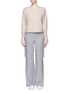 Main View - Click To Enlarge - HELMUT LANG - Sleeve tie wool knit top