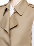 Detail View - Click To Enlarge - HELMUT LANG - Cropped bonded wool twill trench vest