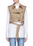 Main View - Click To Enlarge - HELMUT LANG - Cropped bonded wool twill trench vest