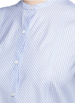 Detail View - Click To Enlarge - HELMUT LANG - 'Oxford Tuxedo' stripe bib front cotton shirt