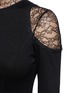 Detail View - Click To Enlarge - ALICE & OLIVIA - Candice' lace insert jersey dress