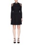 Main View - Click To Enlarge - ALICE & OLIVIA - Candice' lace insert jersey dress