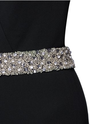 Detail View - Click To Enlarge - ALICE & OLIVIA - 'Dillyn' bead embellished halter jumpsuit