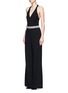 Figure View - Click To Enlarge - ALICE & OLIVIA - 'Dillyn' bead embellished halter jumpsuit