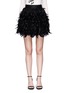 Main View - Click To Enlarge - ALICE & OLIVIA - 'Cina' feather flared mini skirt