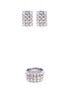 Main View - Click To Enlarge - LC COLLECTION JEWELLERY - Diamond 18k gold ring and earrings set