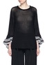Main View - Click To Enlarge - 3.1 PHILLIP LIM - Cascading ruffle open net stitch sweater