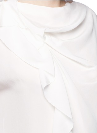 Detail View - Click To Enlarge - 3.1 PHILLIP LIM - Ruffle sleeveless silk top