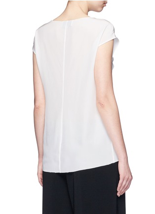 Back View - Click To Enlarge - 3.1 PHILLIP LIM - Ruffle sleeveless silk top