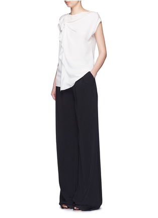 Figure View - Click To Enlarge - 3.1 PHILLIP LIM - Ruffle sleeveless silk top