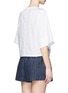 Back View - Click To Enlarge - 3.1 PHILLIP LIM - Pocket stitch poplin cropped boxy top