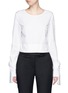 Main View - Click To Enlarge - 3.1 PHILLIP LIM - Tie cuff cotton poplin cropped top