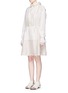 Front View - Click To Enlarge - 3.1 PHILLIP LIM - Ruffle sleeve long silk anorak