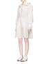 Figure View - Click To Enlarge - 3.1 PHILLIP LIM - Ruffle sleeve long silk anorak