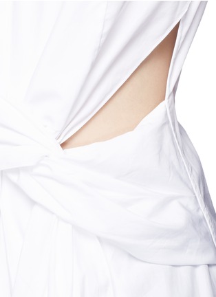 Detail View - Click To Enlarge - 3.1 PHILLIP LIM - Cotton poplin sash waist shirt dress