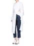 Figure View - Click To Enlarge - 3.1 PHILLIP LIM - Cotton poplin sash waist shirt dress