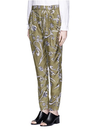Front View - Click To Enlarge - 3.1 PHILLIP LIM - Floral print silk pants