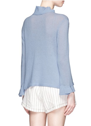 Back View - Click To Enlarge - 3.1 PHILLIP LIM - Ruffle wool-cashmere sweater