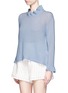 Front View - Click To Enlarge - 3.1 PHILLIP LIM - Ruffle wool-cashmere sweater