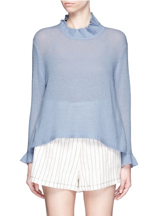 Main View - Click To Enlarge - 3.1 PHILLIP LIM - Ruffle wool-cashmere sweater