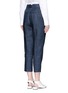 Back View - Click To Enlarge - 3.1 PHILLIP LIM - Pinstripe linen carrot pants