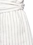 Detail View - Click To Enlarge - 3.1 PHILLIP LIM - Tie front petal waist pinstripe linen shorts