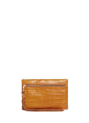 Main View - Click To Enlarge - ELIZABETH AND JAMES - 'Scott' croc effect leather clutch