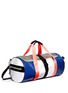 Front View - Click To Enlarge - MONREAL - 'Warrior' colourblock leather barrel bag