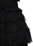Detail View - Click To Enlarge - ALEXANDER MCQUEEN - Shredded ruffle V-neck tiered knit dress