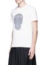 Front View - Click To Enlarge - ALEXANDER MCQUEEN - Skull rope embroidery T-shirt