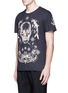 Front View - Click To Enlarge - ALEXANDER MCQUEEN - Skull tattoo print T-shirt