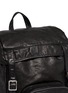 Detail View - Click To Enlarge - SAINT LAURENT - 'Hunting' leather backpack