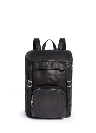 Main View - Click To Enlarge - SAINT LAURENT - 'Hunting' leather backpack
