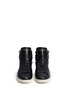 Front View - Click To Enlarge - SAINT LAURENT - 'SL/34' zip ankle leather high top sneakers