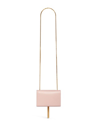Back View - Click To Enlarge - SAINT LAURENT - 'Monogram' small chain tassel leather bag