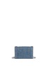 Back View - Click To Enlarge - SAINT LAURENT - 'Classic Kate Monogram' small denim chain satchel
