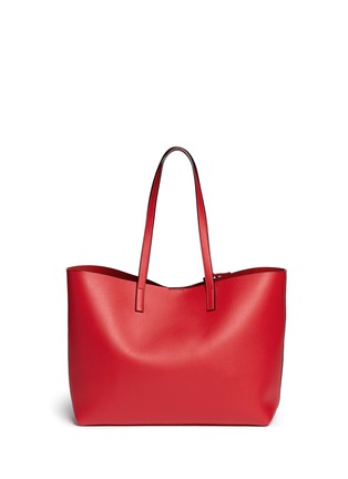 Back View - Click To Enlarge - SAINT LAURENT - Large calfskin leather tote