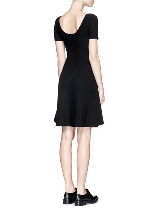 Back View - Click To Enlarge - THEORY - 'Codris C' scoop neck flare dress