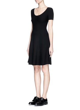 Front View - Click To Enlarge - THEORY - 'Codris C' scoop neck flare dress