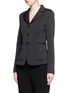 Front View - Click To Enlarge - THEORY - 'Mancato' scuba jersey blazer